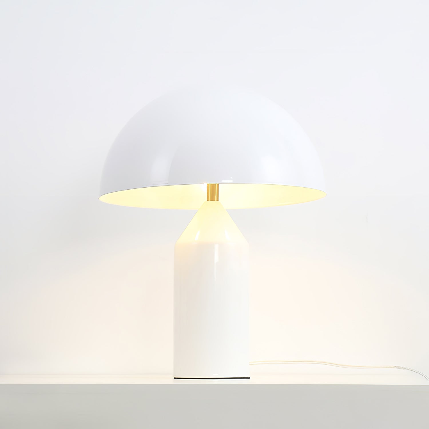 Brushed Metal Dome Table Lamp