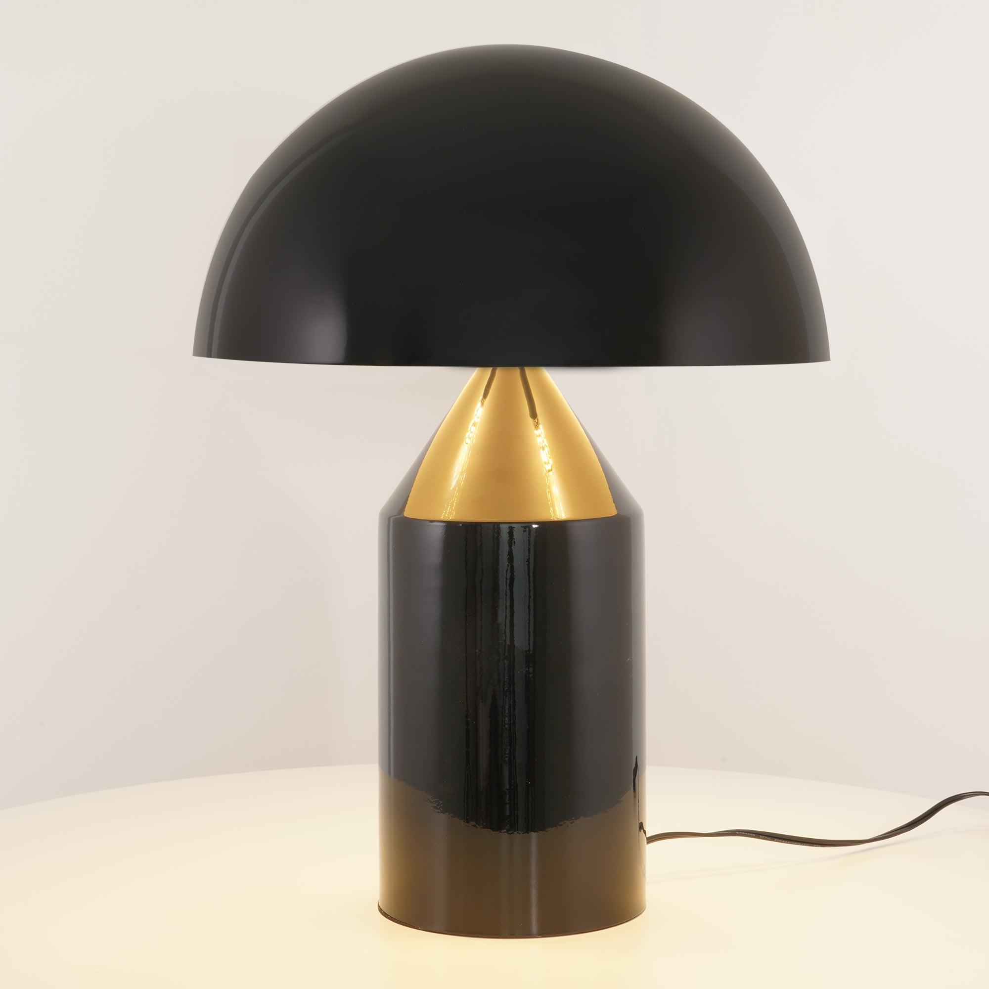 Brushed Metal Dome Table Lamp