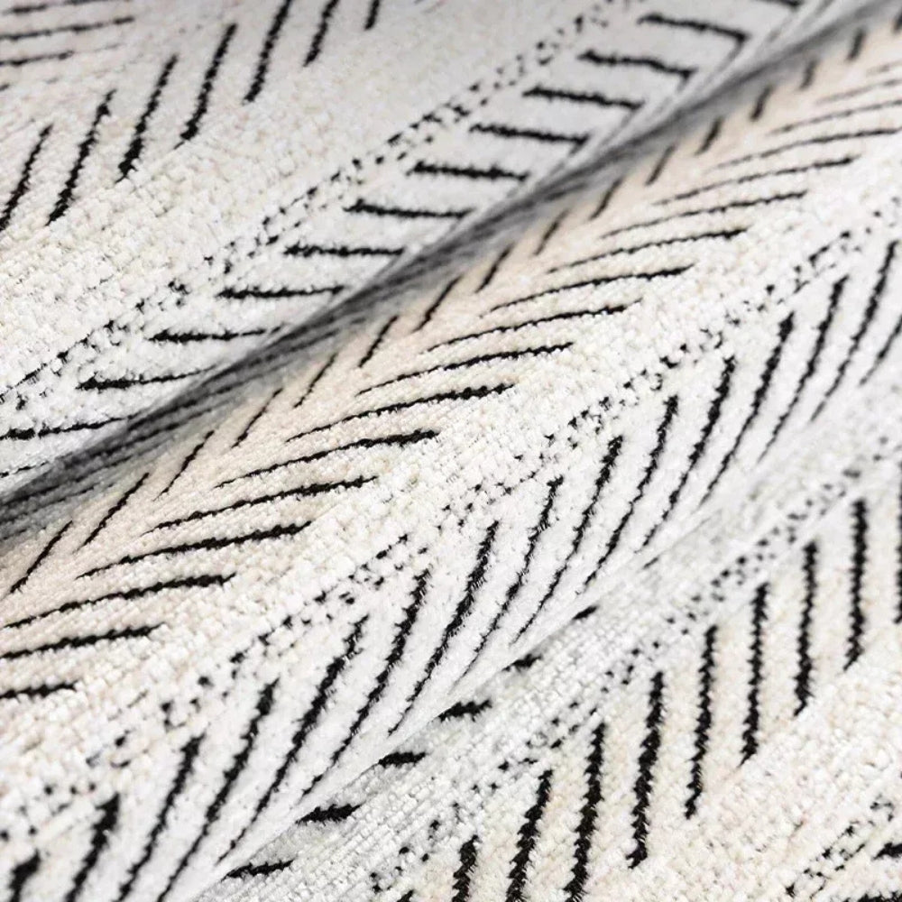 Scalloped Edge Couch Cover | Herringbone Sofa Bedding