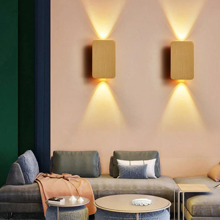 Aluminum Rectangular LED Wall Sconce Light