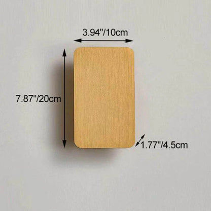 Minimalist LED Wall Sconce | Flat Metal Rectangle