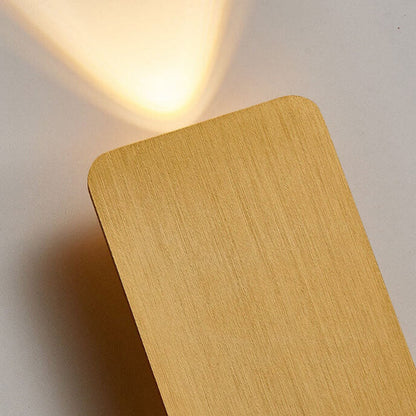 Minimalist LED Wall Sconce | Flat Metal Rectangle