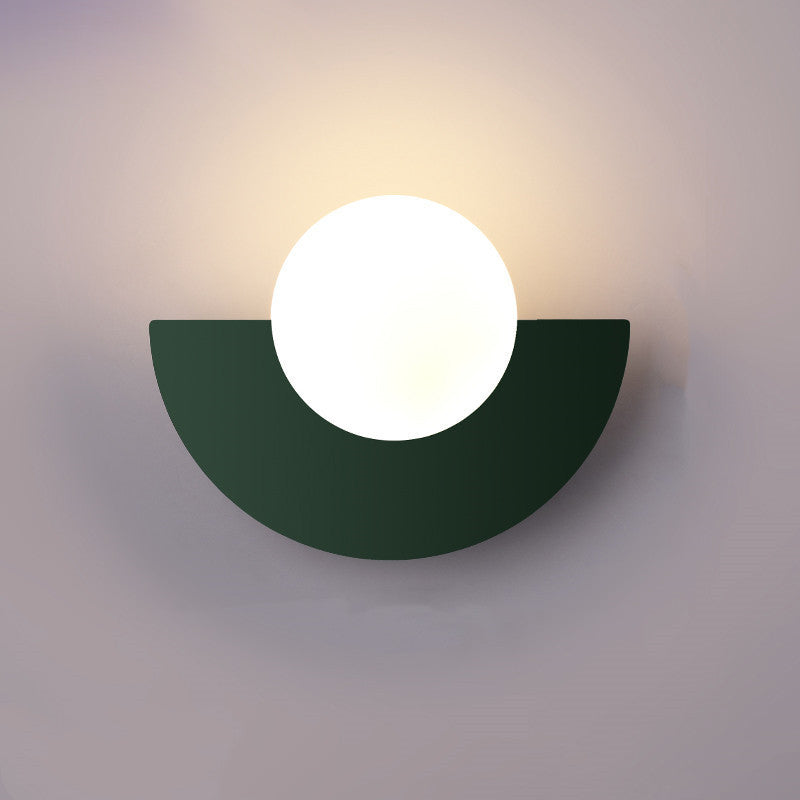 Colorful Wall Sconce | Minimalist Glass Sphere Design