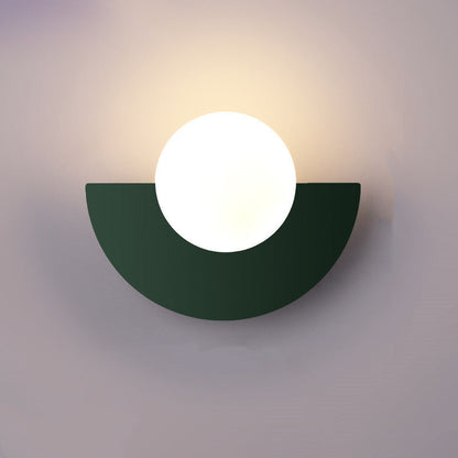 Colorful Wall Sconce | Minimalist Glass Sphere Design