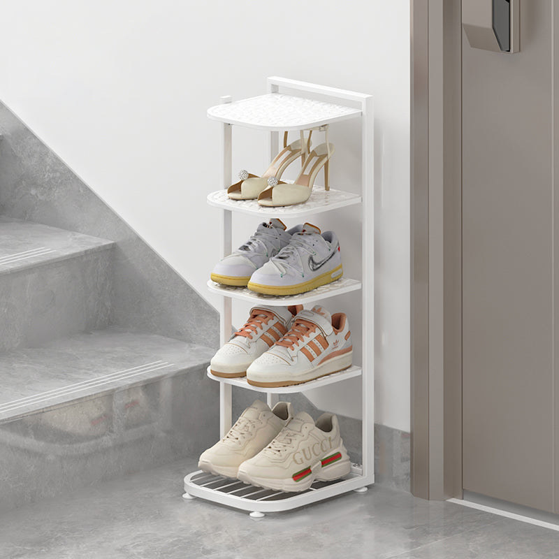 Pebble Pattern Metal Shoe Rack 5–10 Tier