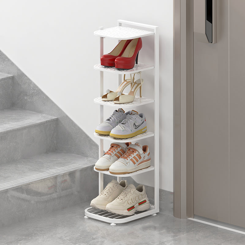 Pebble Pattern Metal Shoe Rack 5–10 Tier