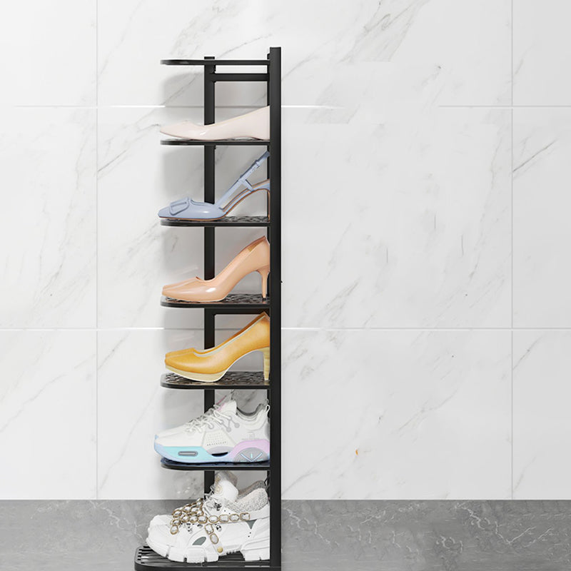 Pebble Pattern Metal Shoe Rack 5–10 Tier
