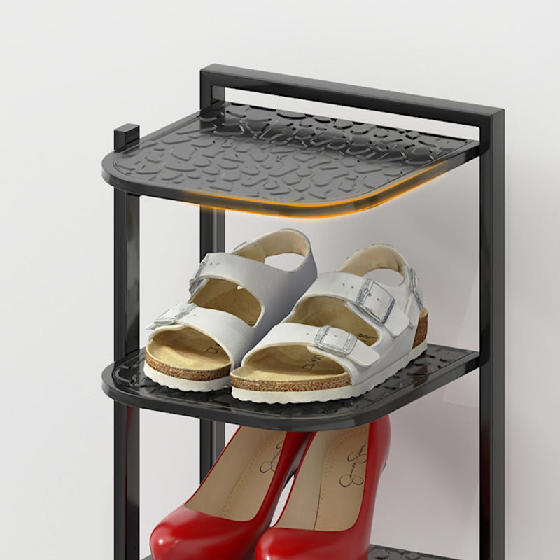 Pebble Pattern Metal Shoe Rack 5–10 Tier