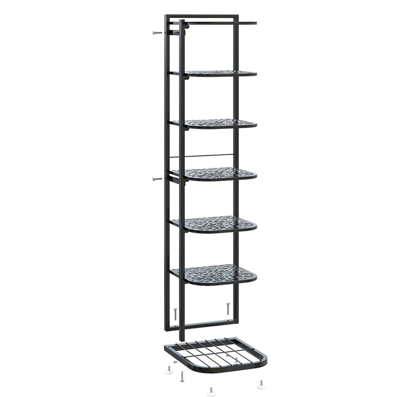 Pebble Pattern Metal Shoe Rack 5–10 Tier