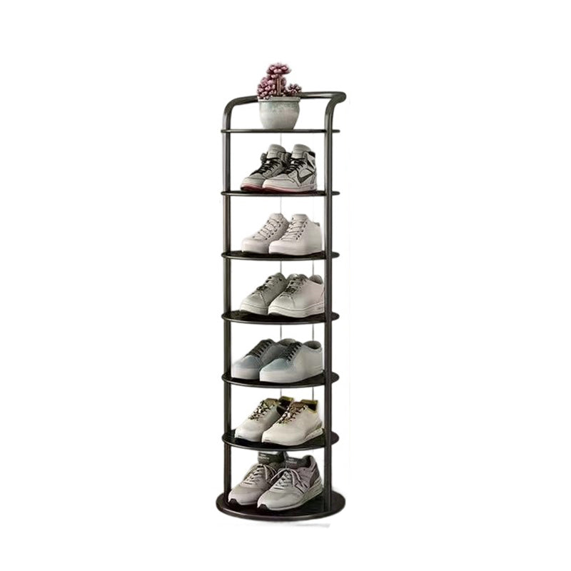 Round Tiered Metal Shoe Rack