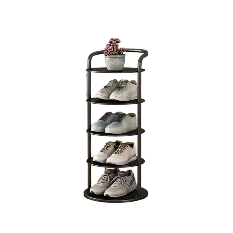 Round Tiered Metal Shoe Rack