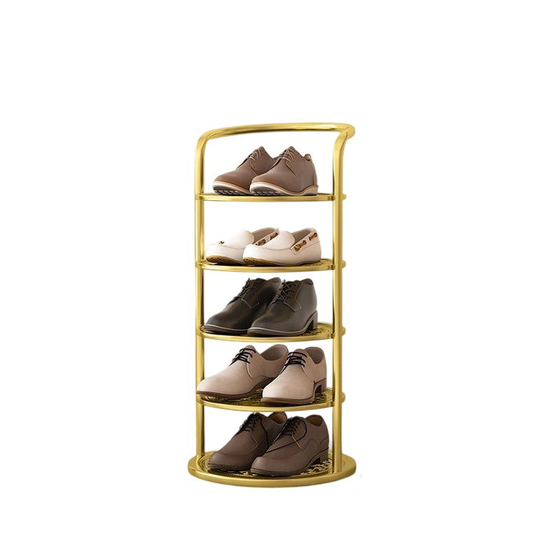 Round Tiered Metal Shoe Rack