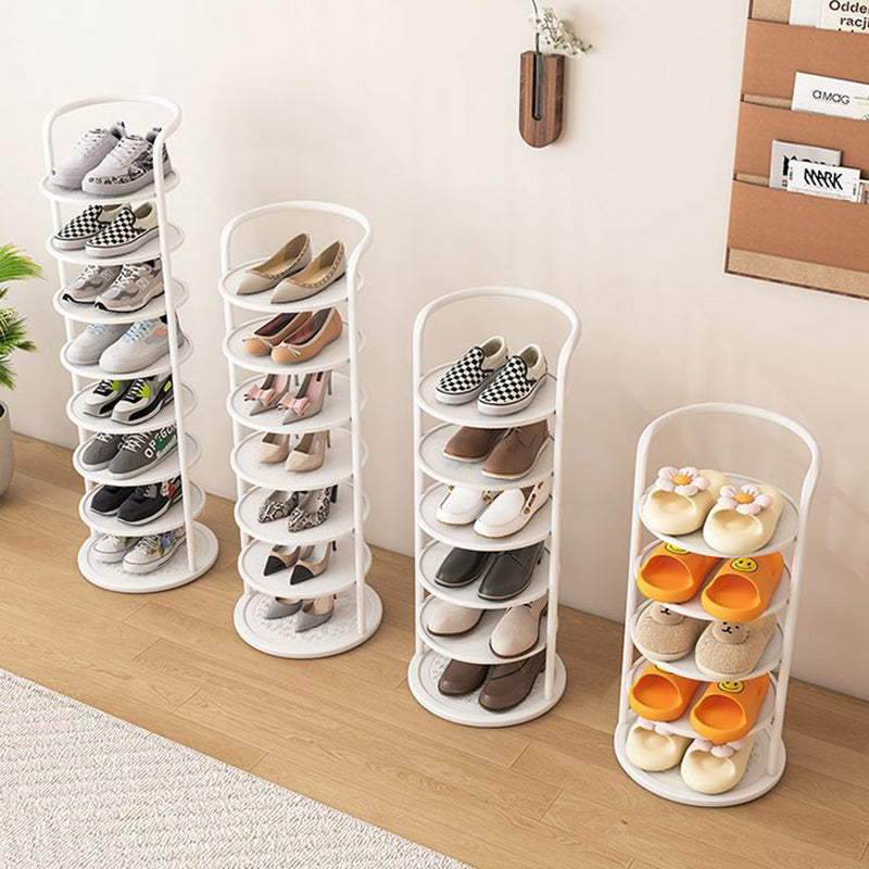 Round Tiered Metal Shoe Rack