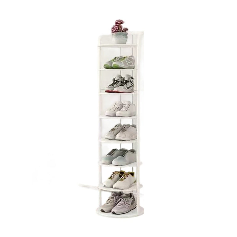 Round Tiered Metal Shoe Rack