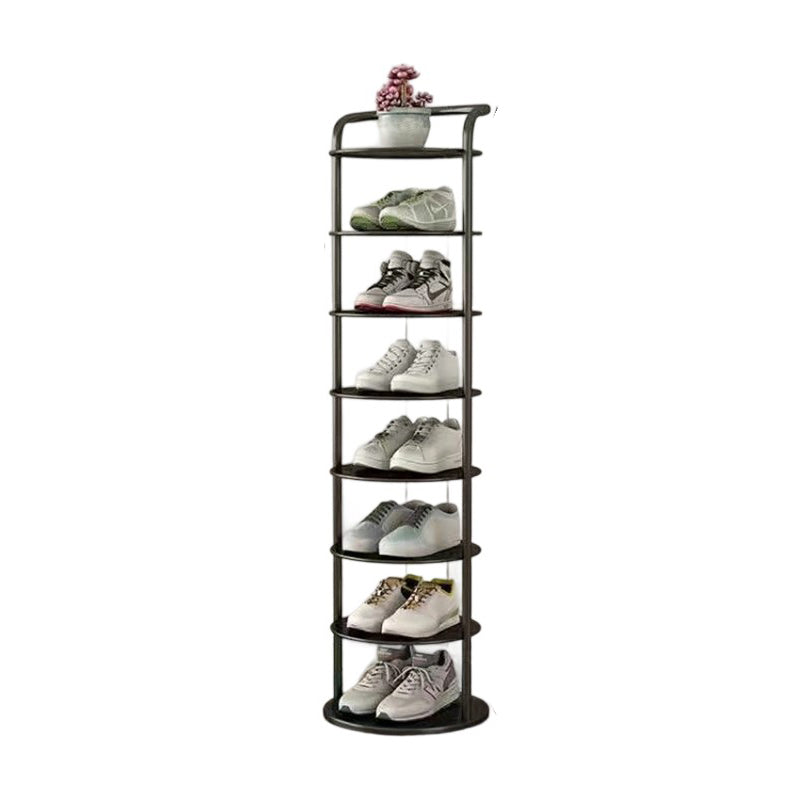 Round Tiered Metal Shoe Rack