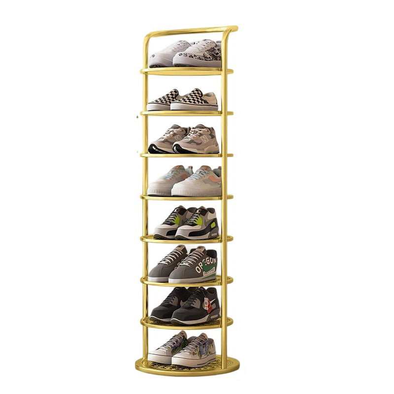 Round Tiered Metal Shoe Rack