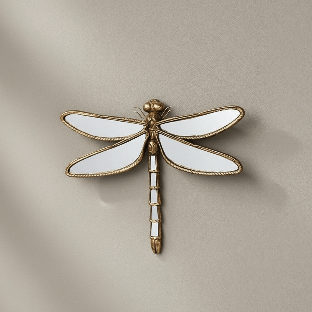 Antique Gold Insect Wall Mirror