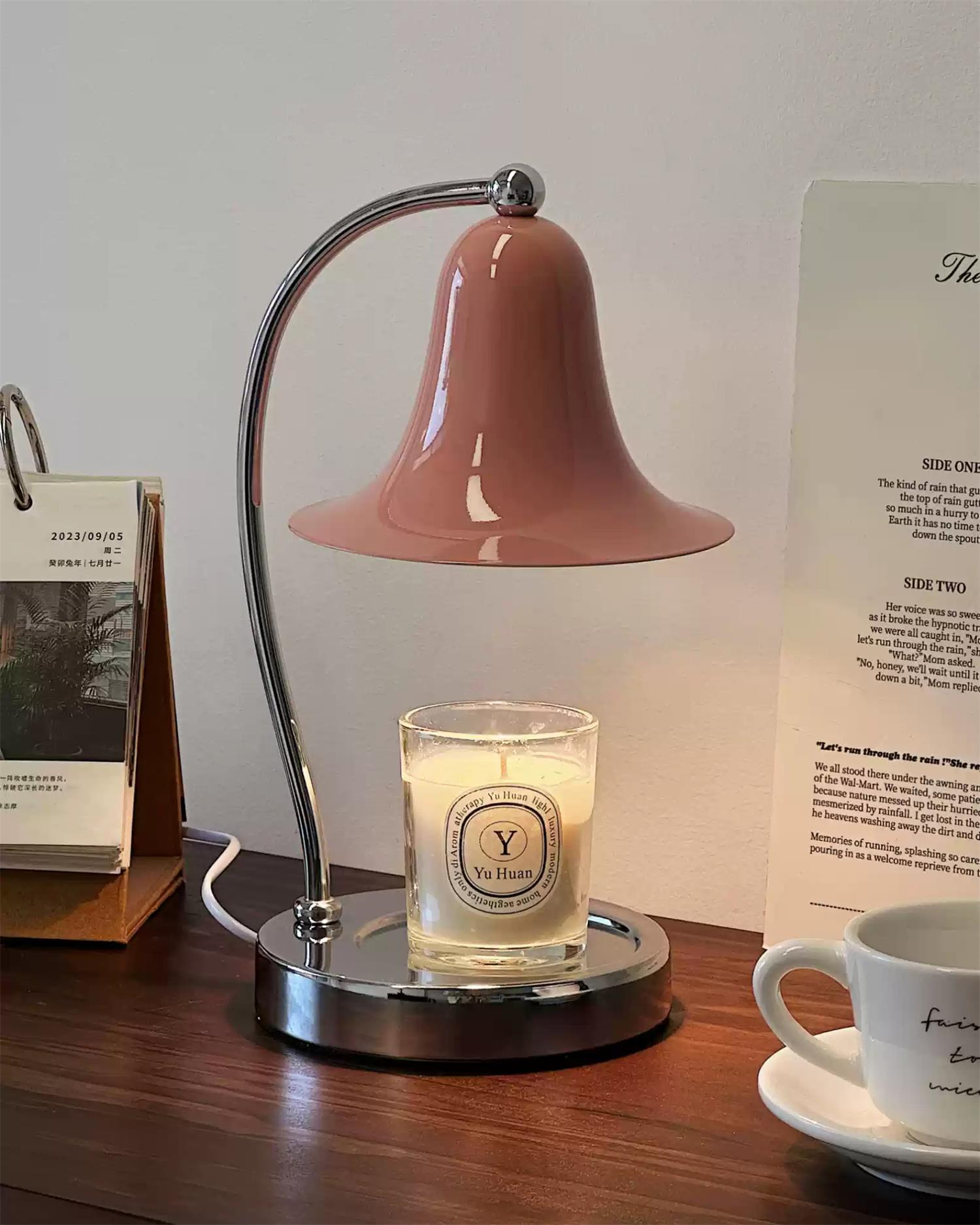 Bell Shade Tabletop Candle Warmer Lamp