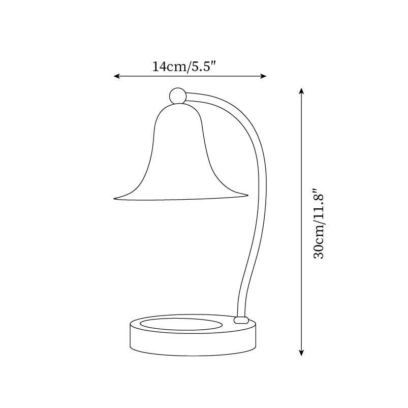 Bell Shade Tabletop Candle Warmer Lamp