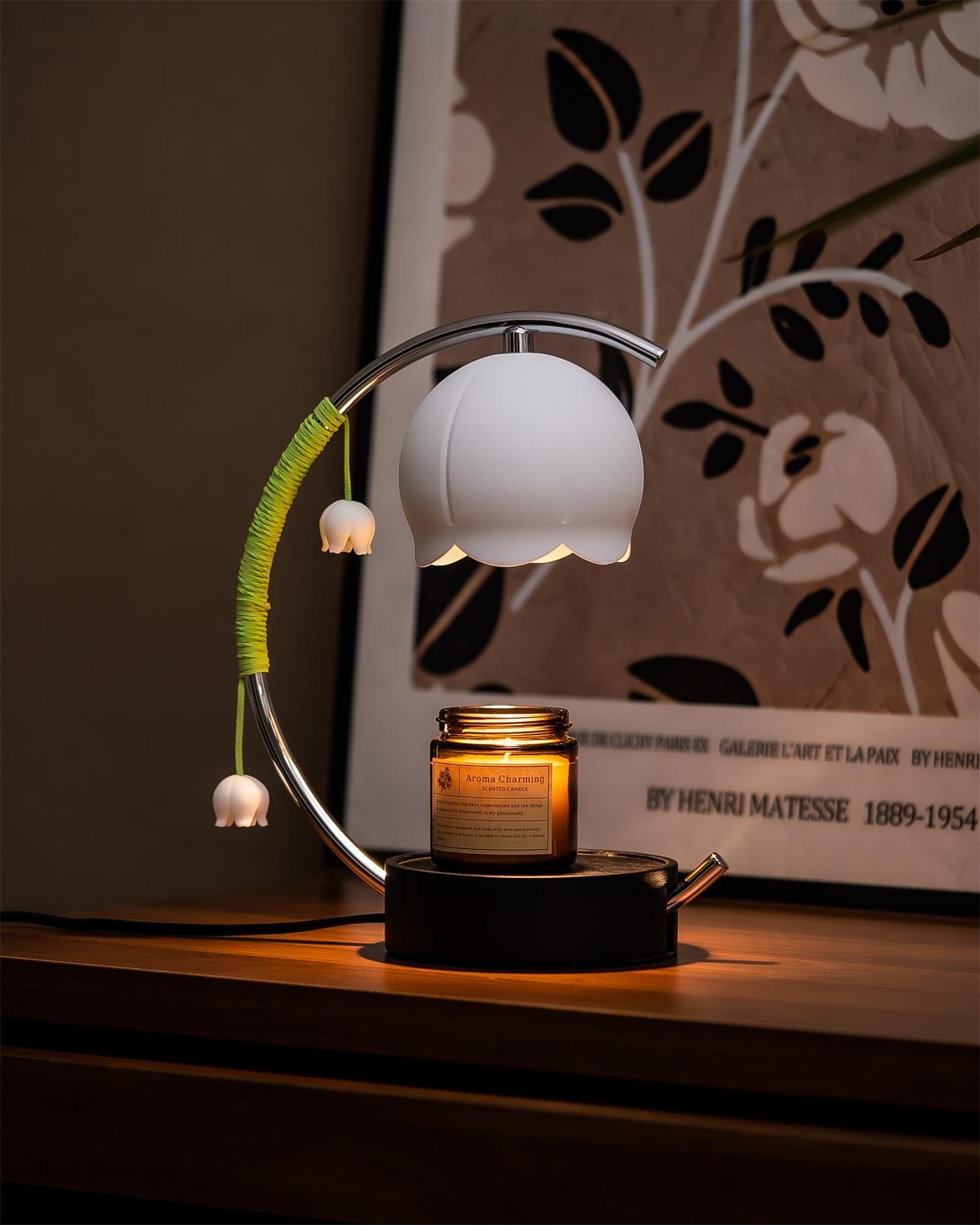 Minimal Arc Base Candle Warmer Lamp