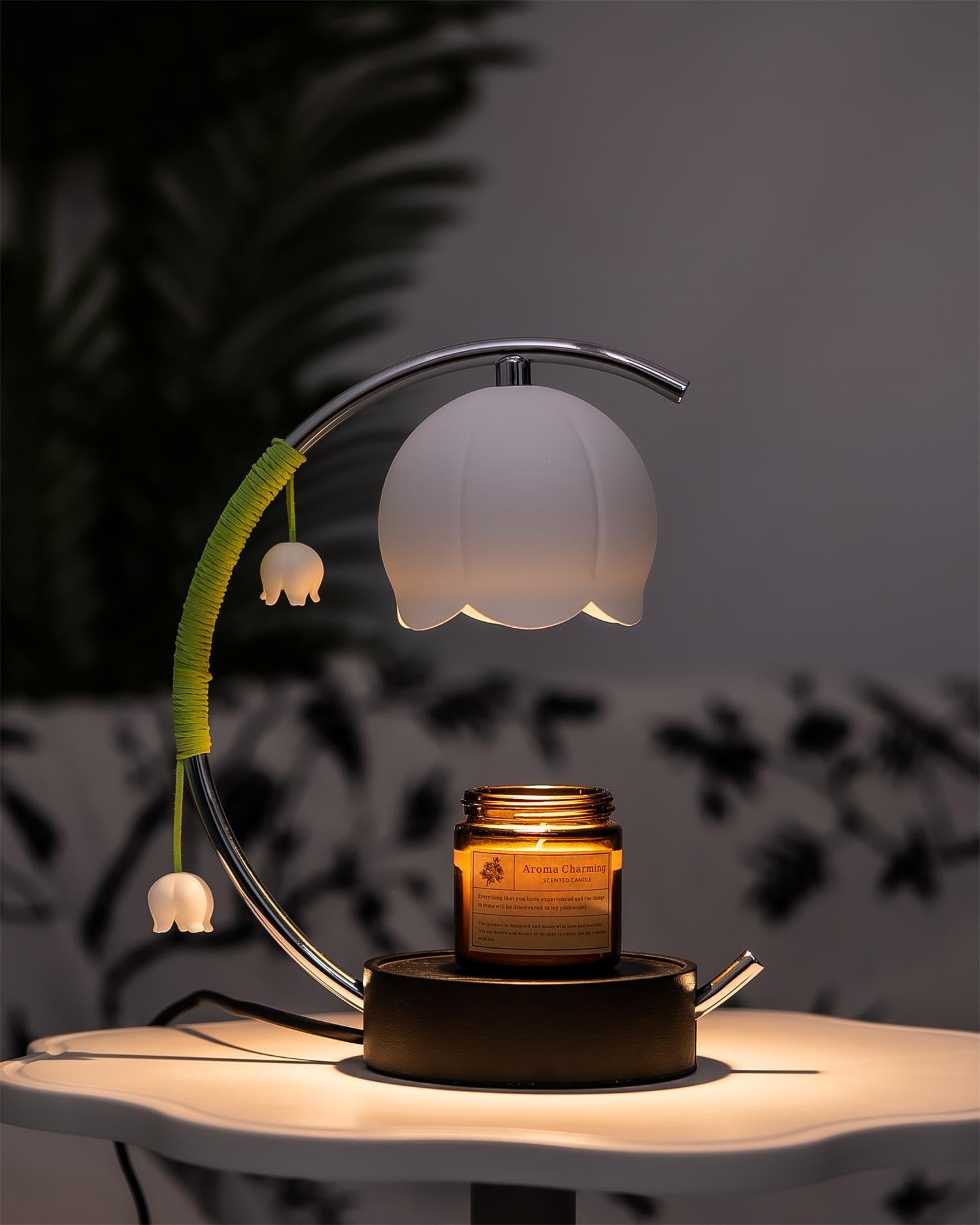 Minimal Arc Base Candle Warmer Lamp