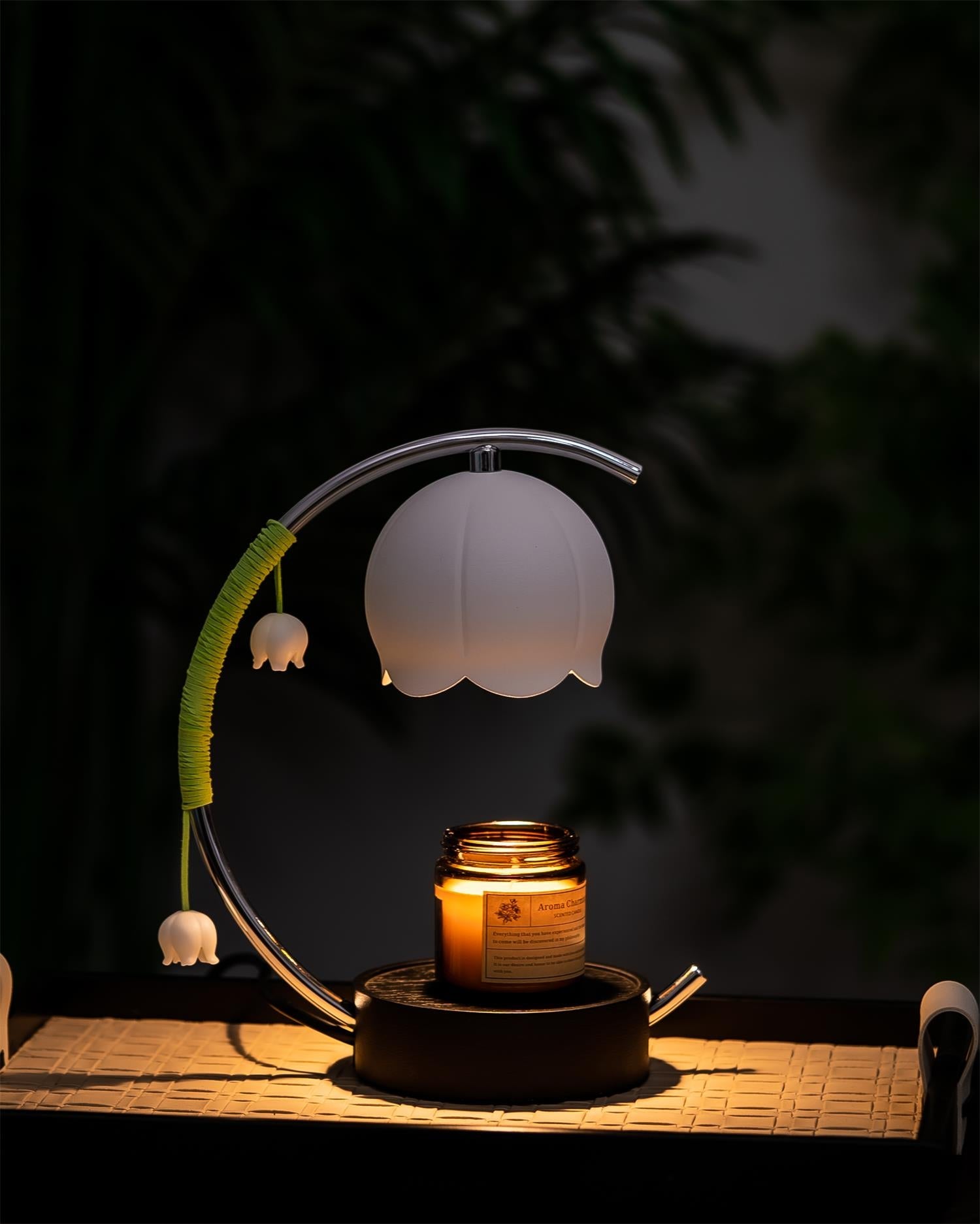 Minimal Arc Base Candle Warmer Lamp