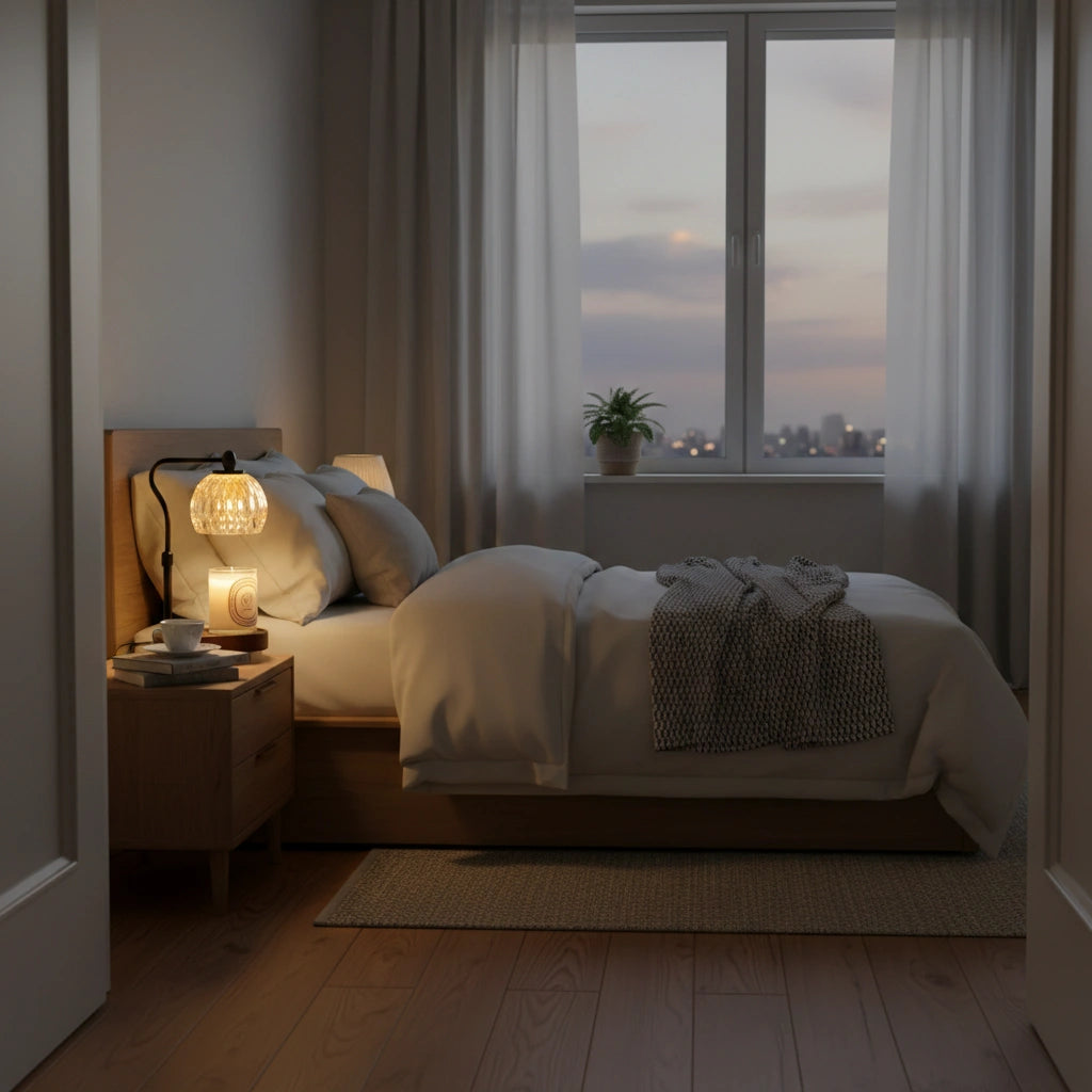 Black Crystal Candle Warmer Lamp