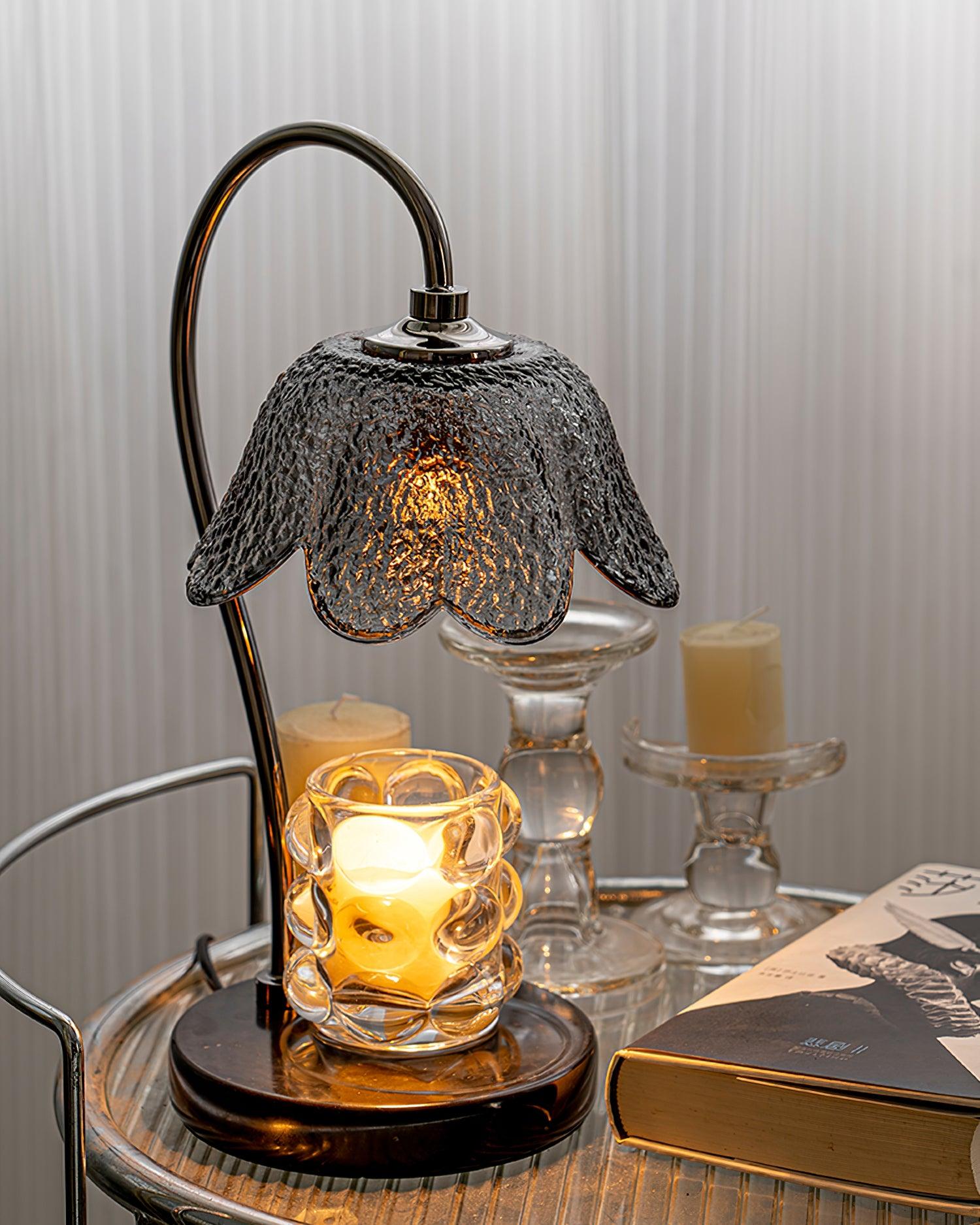 Black Bell Pendant Candle Warmer Lamp
