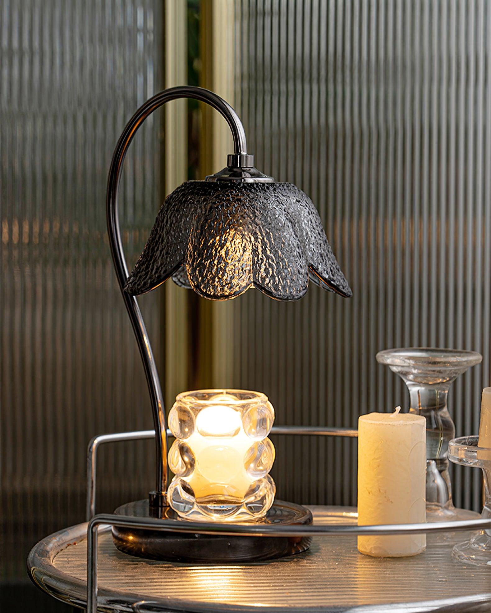 Black Bell Pendant Candle Warmer Lamp