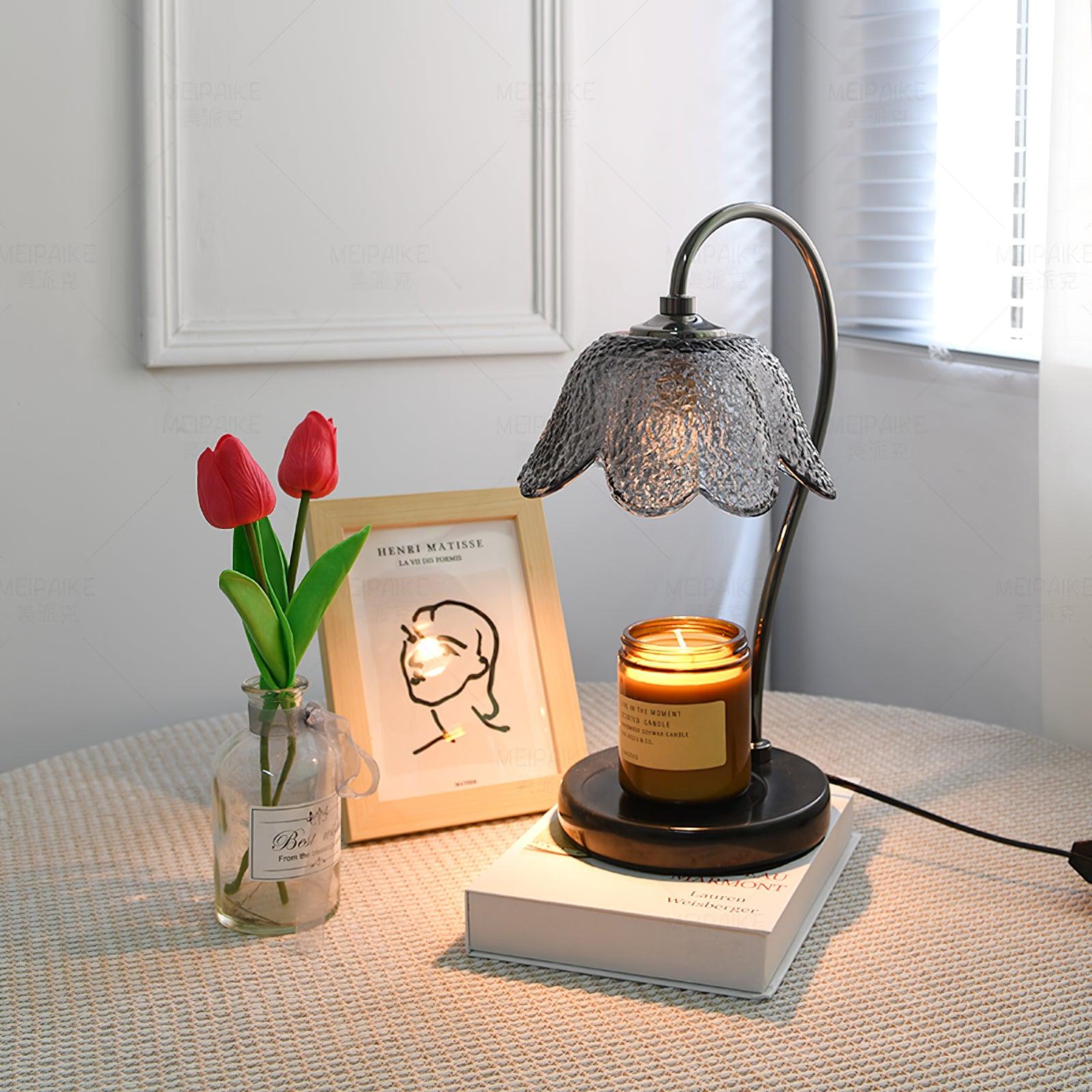 Black Bell Pendant Candle Warmer Lamp