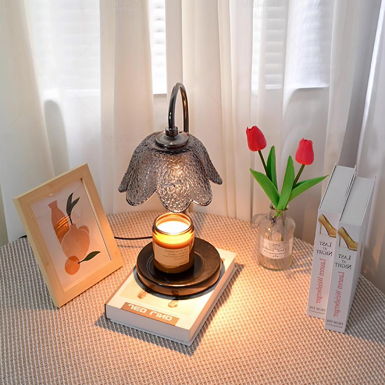 Black Bell Pendant Candle Warmer Lamp