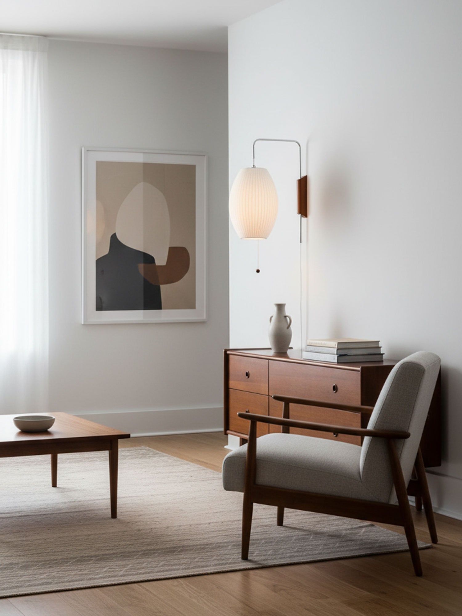 Glass Globe Wall Sconce Light