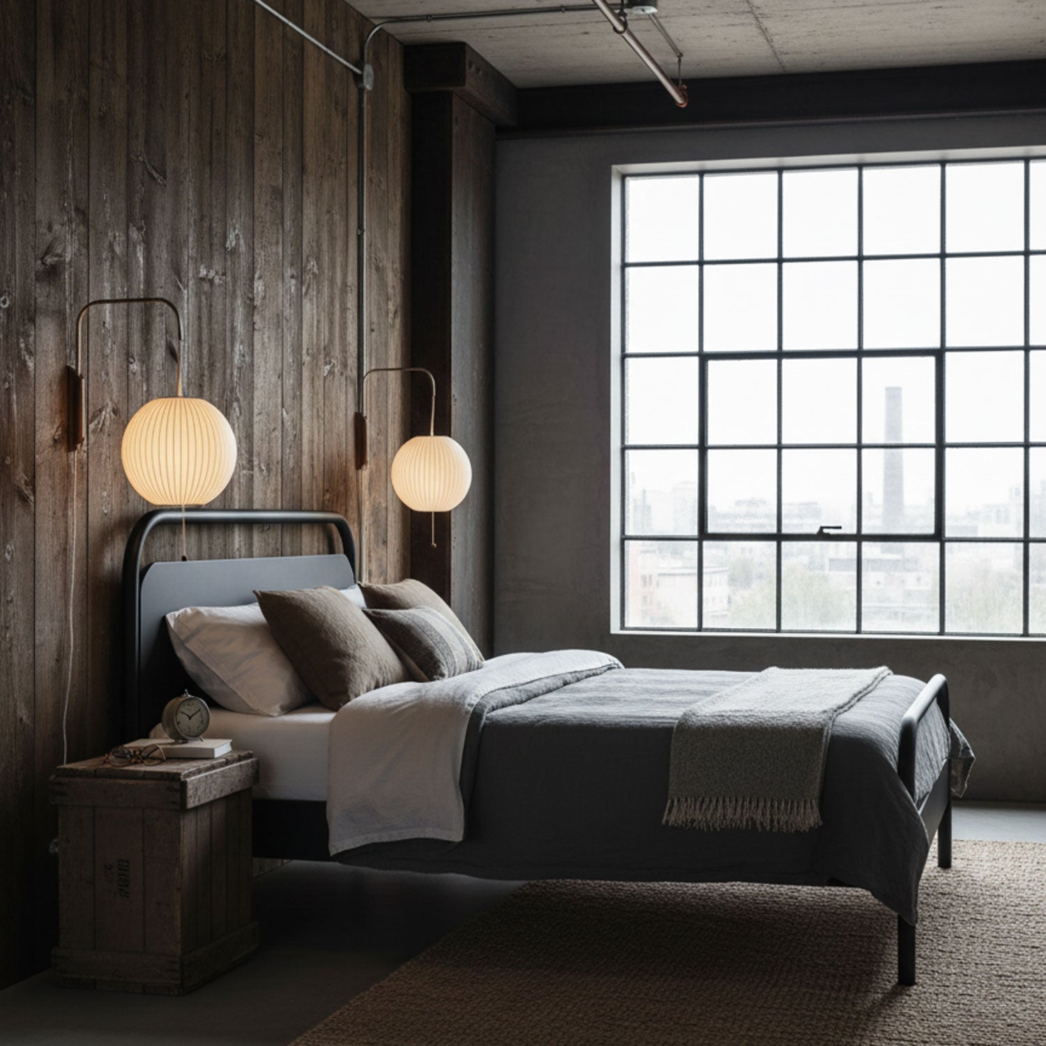 Glass Globe Wall Sconce Light