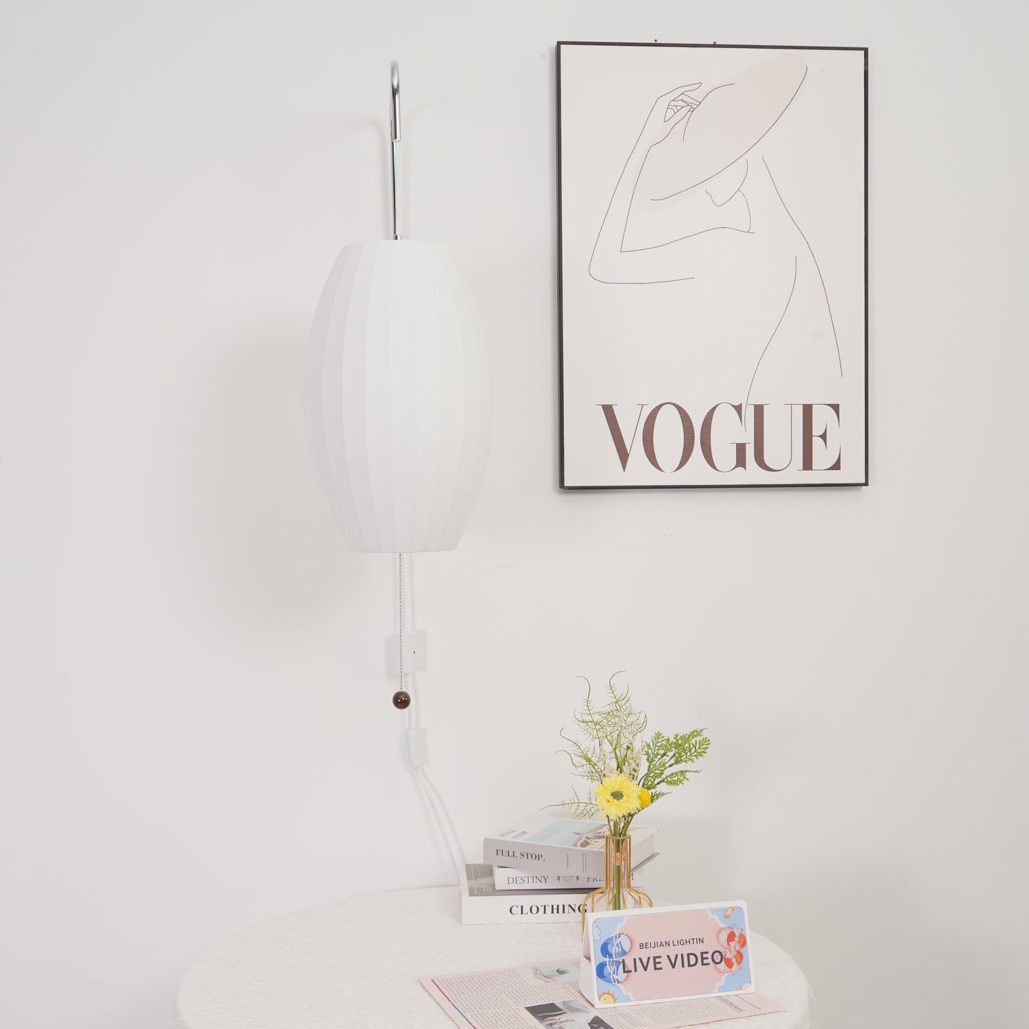 Glass Globe Wall Sconce Light