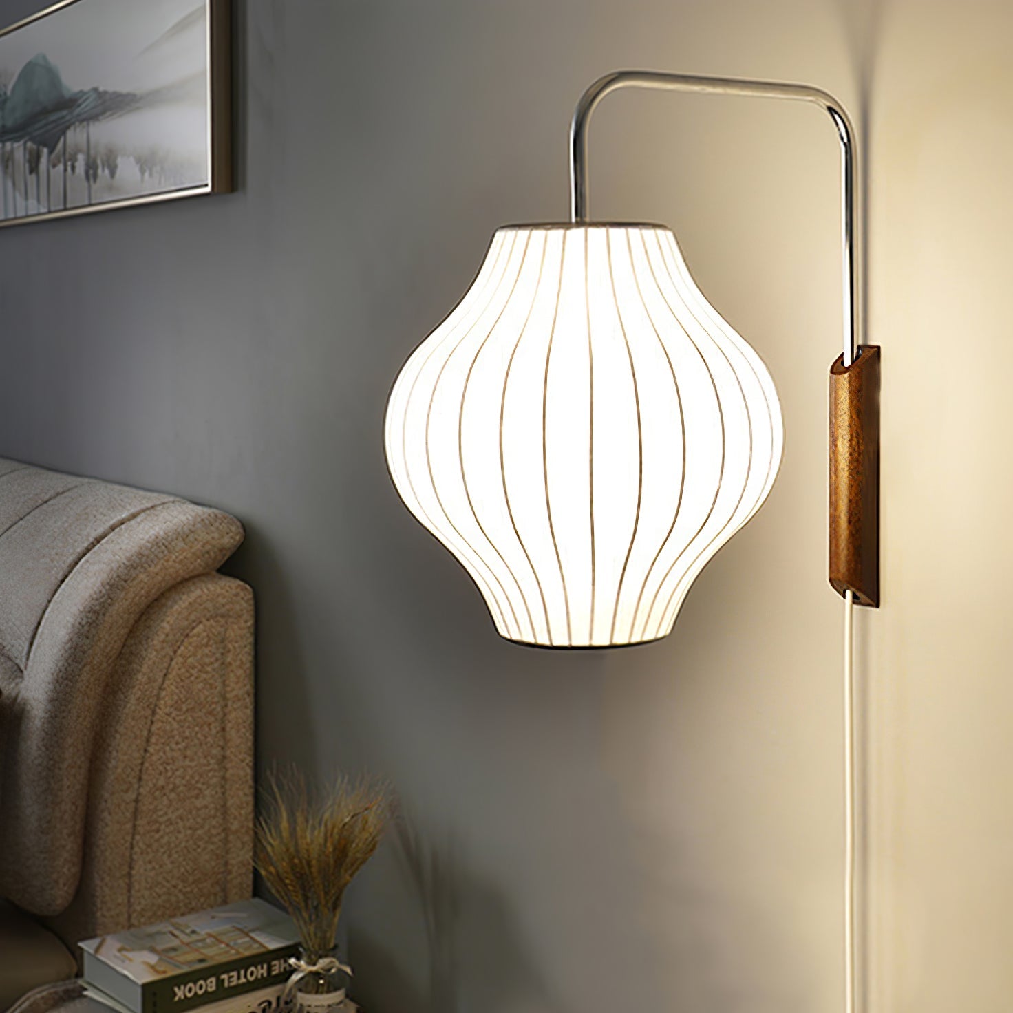 Glass Globe Wall Sconce Light