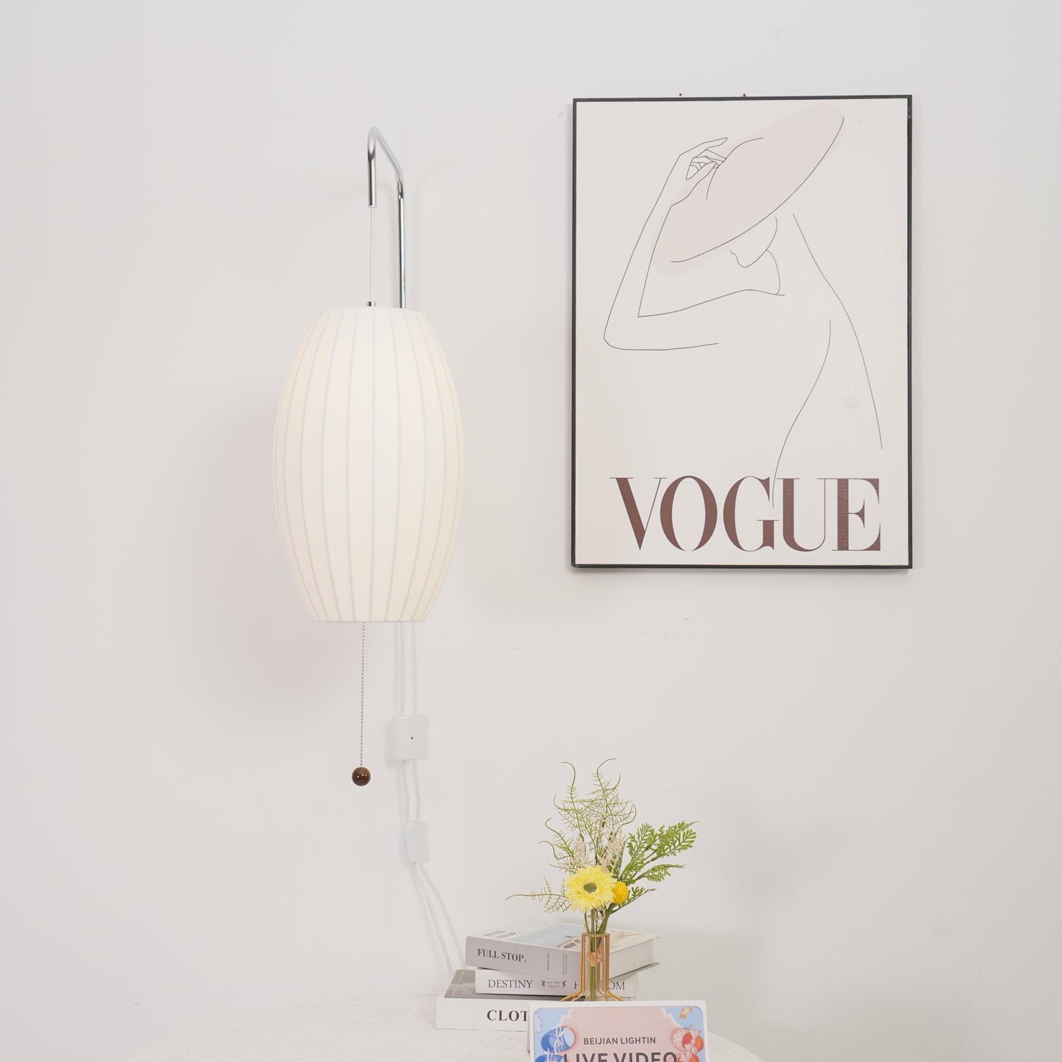 Glass Globe Wall Sconce Light