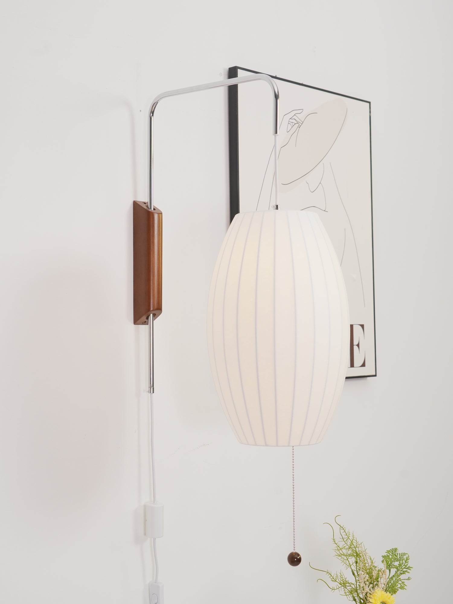 Glass Globe Wall Sconce Light