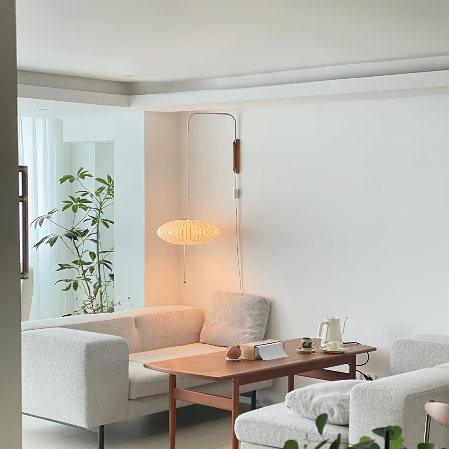 Glass Globe Wall Sconce Light