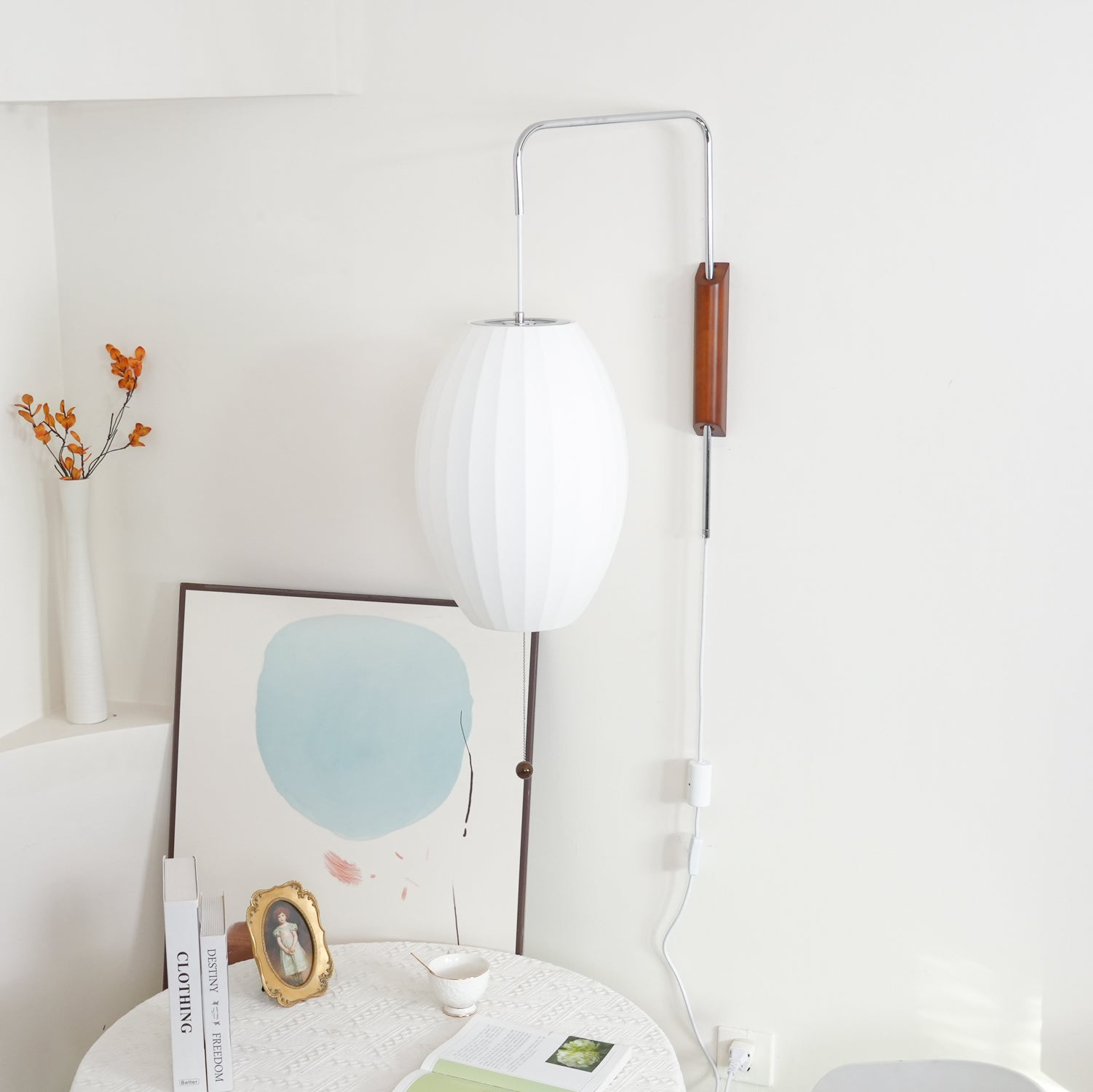 Glass Globe Wall Sconce Light