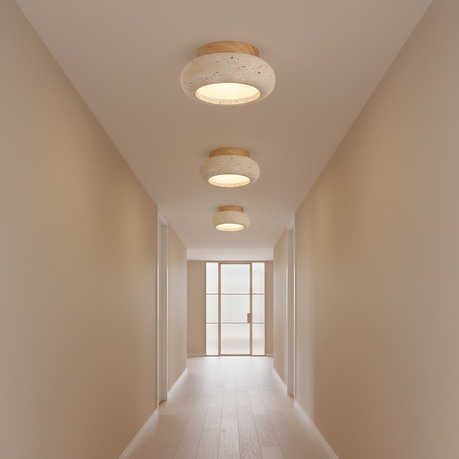 Crystal Drum Flush Mount Ceiling Light