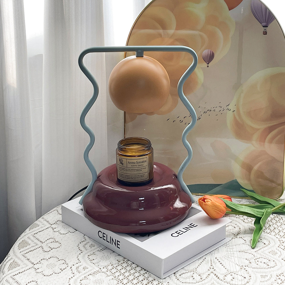 Hourglass Sculptural Candle Warmer Lamp