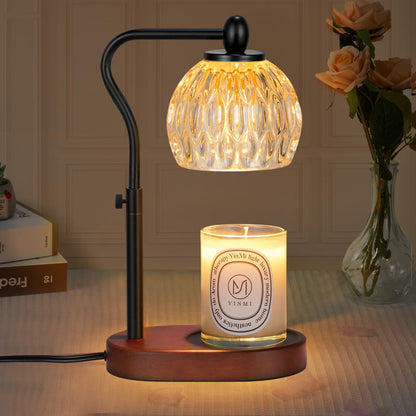 Black Crystal Candle Warmer Lamp