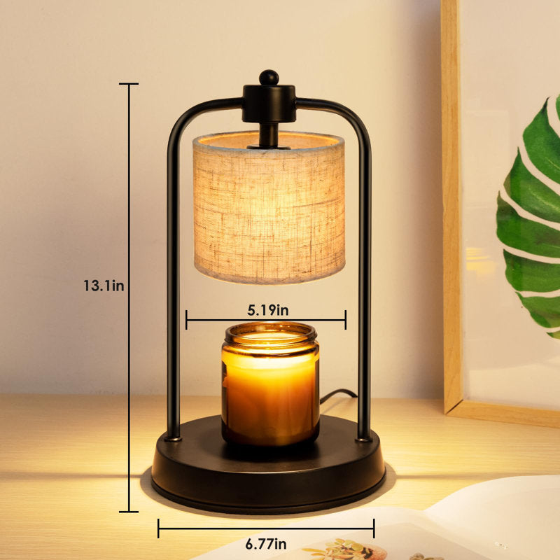 Linen Shade Candle Warmer Lamp