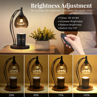 Industrial Cage Candle Warmer Lamp with Dimmer