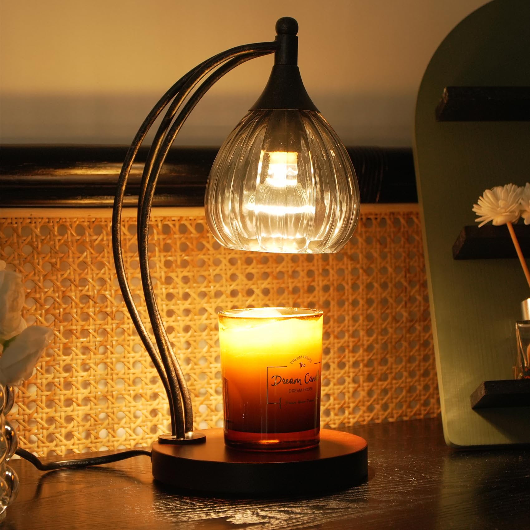 Industrial Cage Candle Warmer Lamp