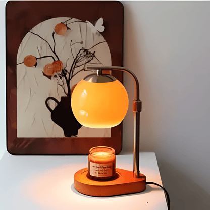 Sculpted Glass Candle Warmer Lamp