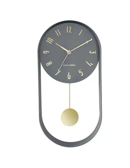 Dual Dial Pendulum Wall Clock