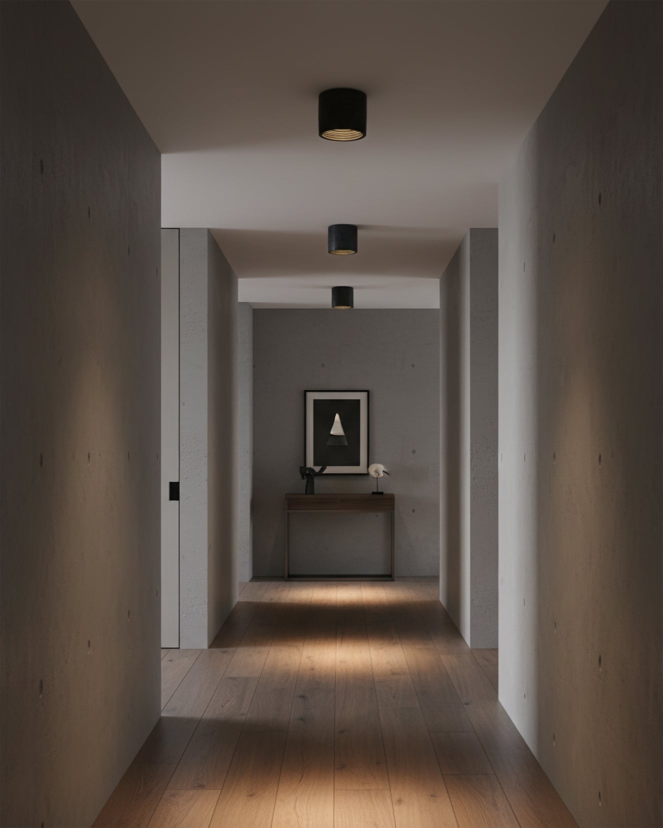 Fabric Shade Flush Mount Ceiling Light