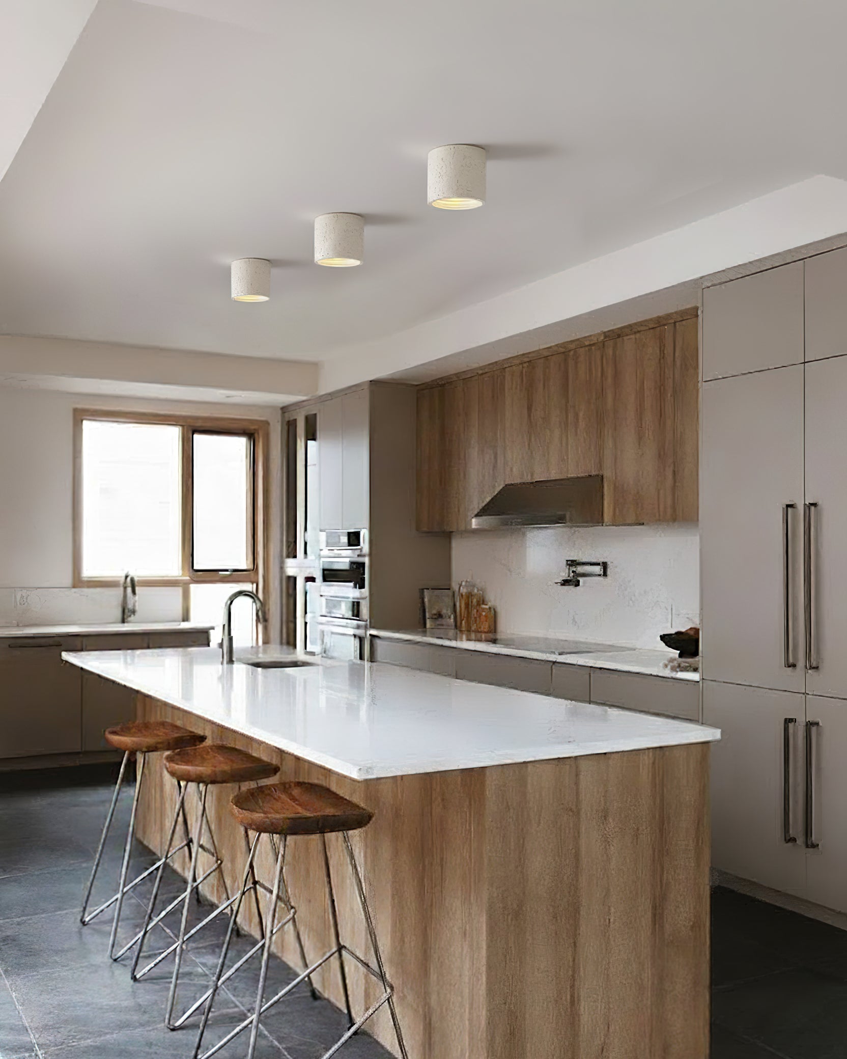 Fabric Shade Flush Mount Ceiling Light