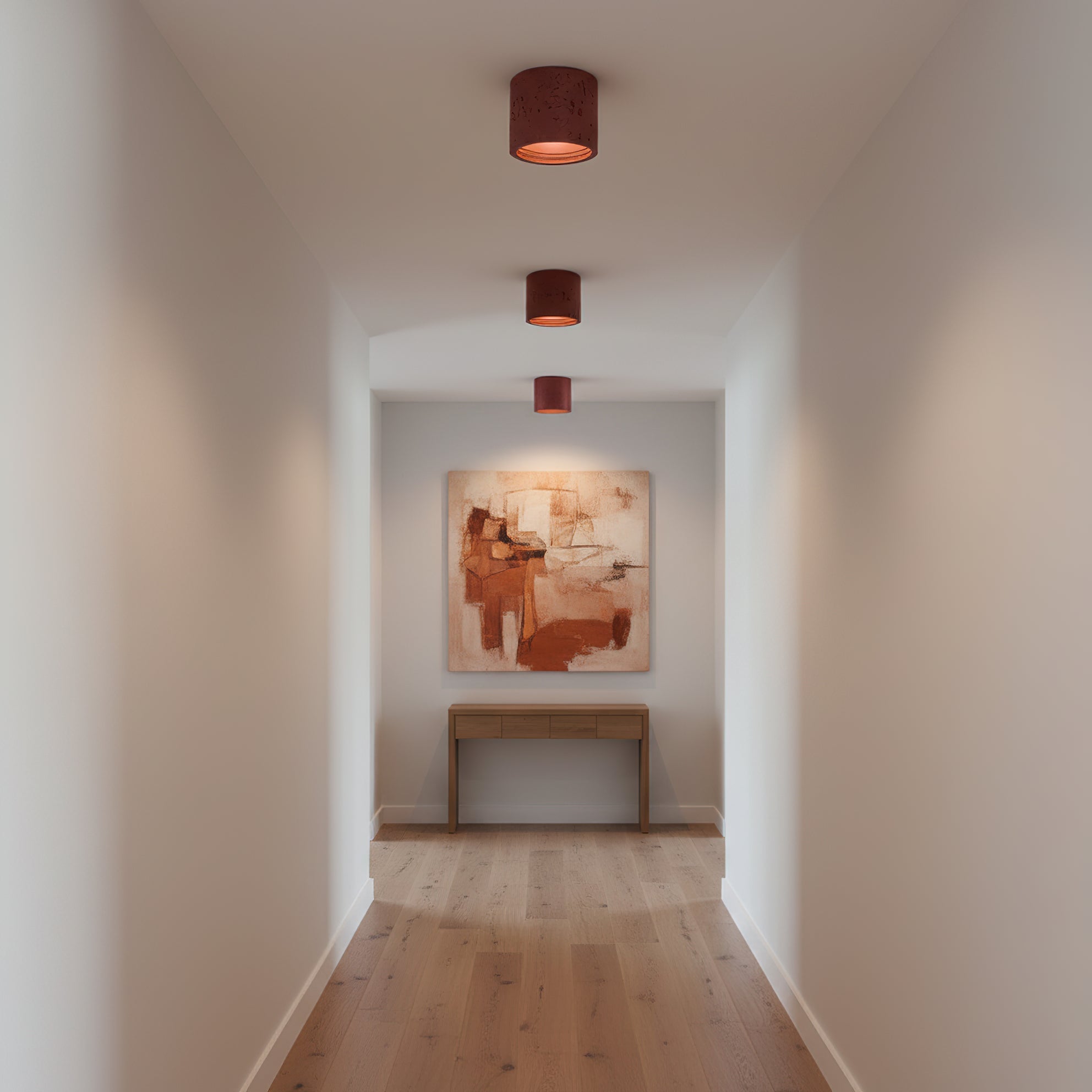 Fabric Shade Flush Mount Ceiling Light